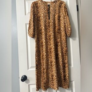 Leopard Print Maxi Dress